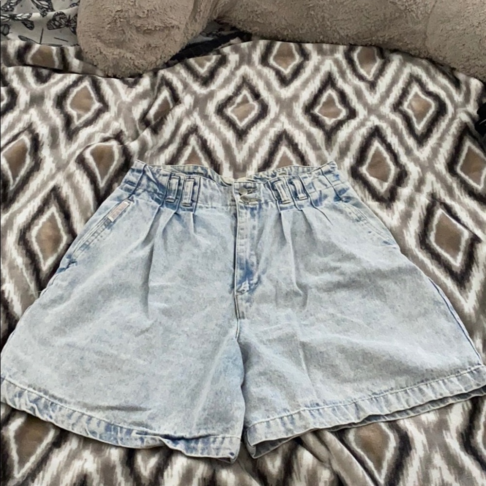 Brittania Super High Waisted Denim Shorts